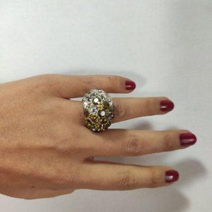 Swarovski Chic Multi Gold Ring